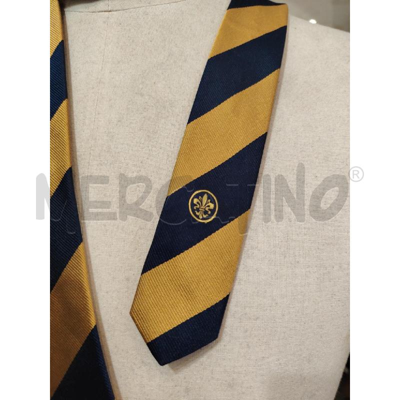 CRAVATTA FENDI X BANCA TOSCANA SETA RIGATA BLU GIALLA | Mercatino dell'Usato Manduria 2
