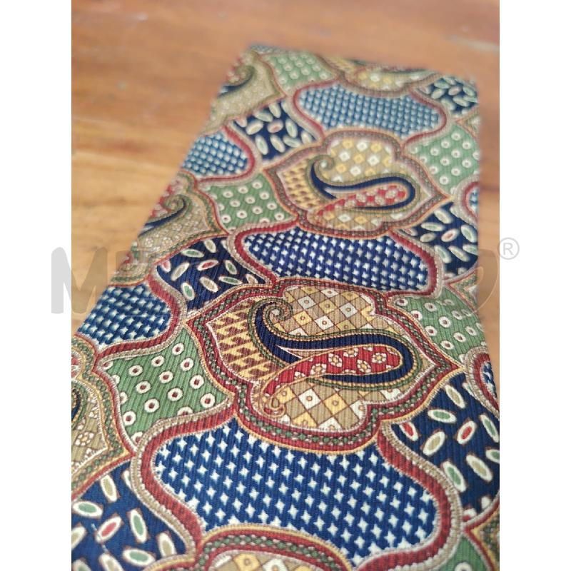 CRAVATTA GIORGIO ARMANI PAISLEY BLU VERDE BORDEAUX SENAPE  | Mercatino dell'Usato Manduria 2