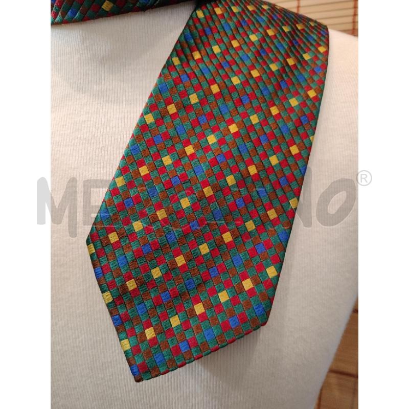 CRAVATTA MISSONI SETA QUADRETTI COLORATI | Mercatino dell'Usato Manduria 2