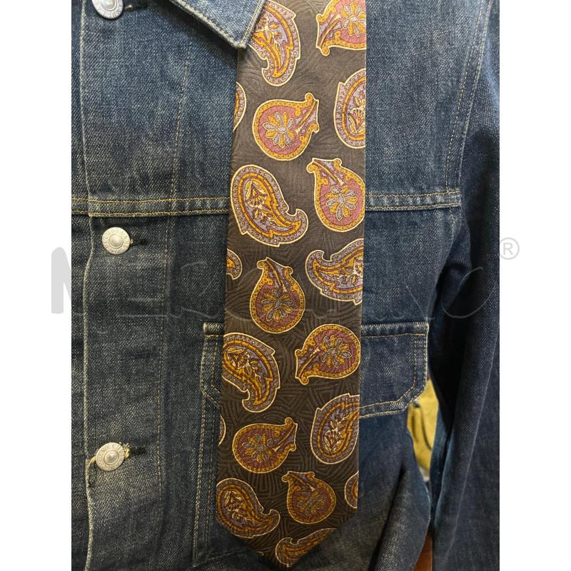 CRAVATTA ROBERTO CAPUCCI VERDE PAISLEY BORDEAUX | Mercatino dell'Usato Manduria 2
