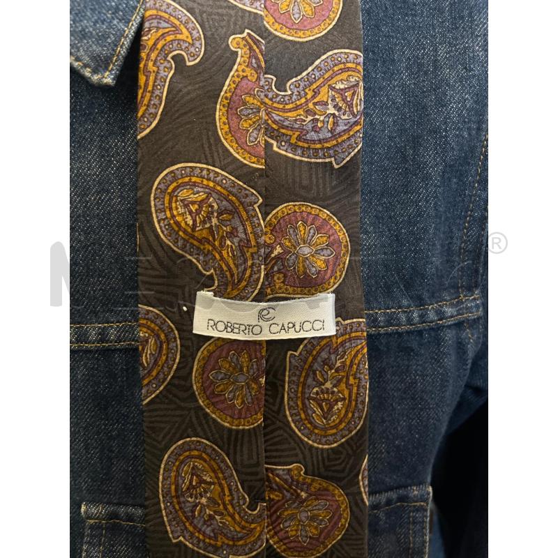 CRAVATTA ROBERTO CAPUCCI VERDE PAISLEY BORDEAUX | Mercatino dell'Usato Manduria 3