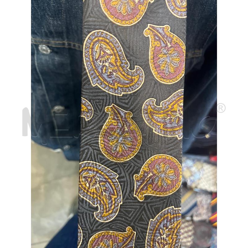 CRAVATTA ROBERTO CAPUCCI VERDE PAISLEY BORDEAUX | Mercatino dell'Usato Manduria 4