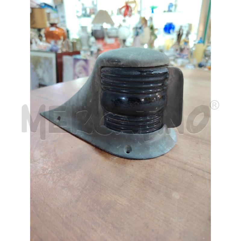 FARO DI BORDO NAVALE BRONZO VETRO BLU ROSSO | Mercatino dell'Usato Manduria 3