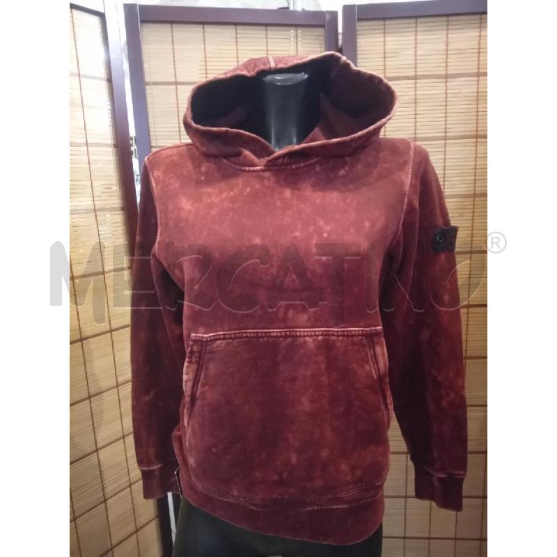 FELPA STONE ISLAND 12A/XS BORDEAUX EFFETTO CANDEGGIATO | Mercatino dell'Usato Manduria 1