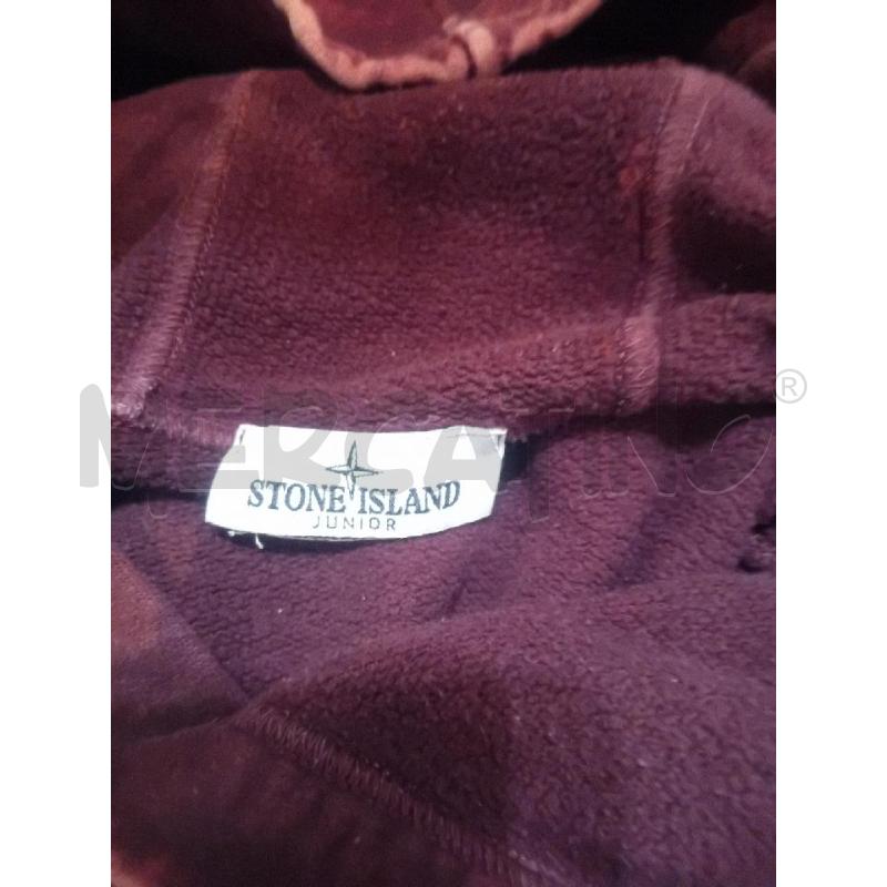 FELPA STONE ISLAND 12A/XS BORDEAUX EFFETTO CANDEGGIATO | Mercatino dell'Usato Manduria 5