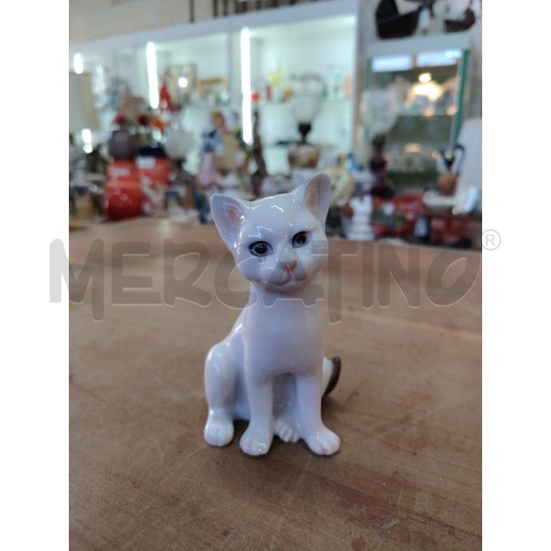 FIGURINE ROYAL COPENHAGEN 505 GATTO SEDUTO  | Mercatino dell'Usato Manduria 1