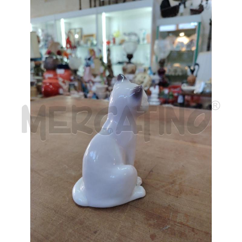FIGURINE ROYAL COPENHAGEN 505 GATTO SEDUTO  | Mercatino dell'Usato Manduria 3