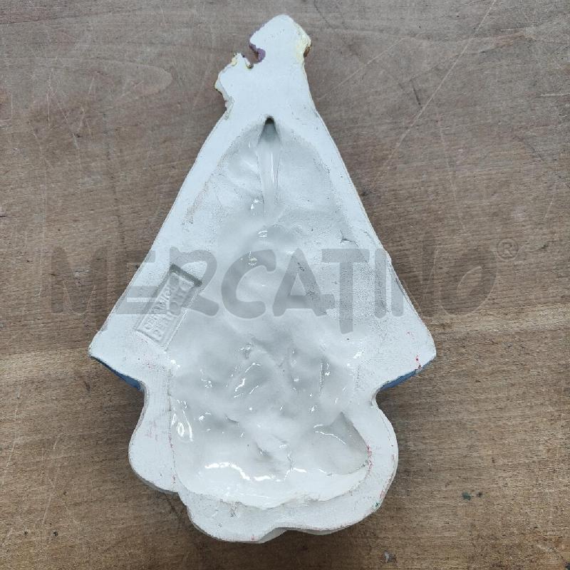 FORMELLA CERAMICA PERCONTE SCIACCA MADONNA BAMBINO POLICROMA 23X14 | Mercatino dell'Usato Manduria 4