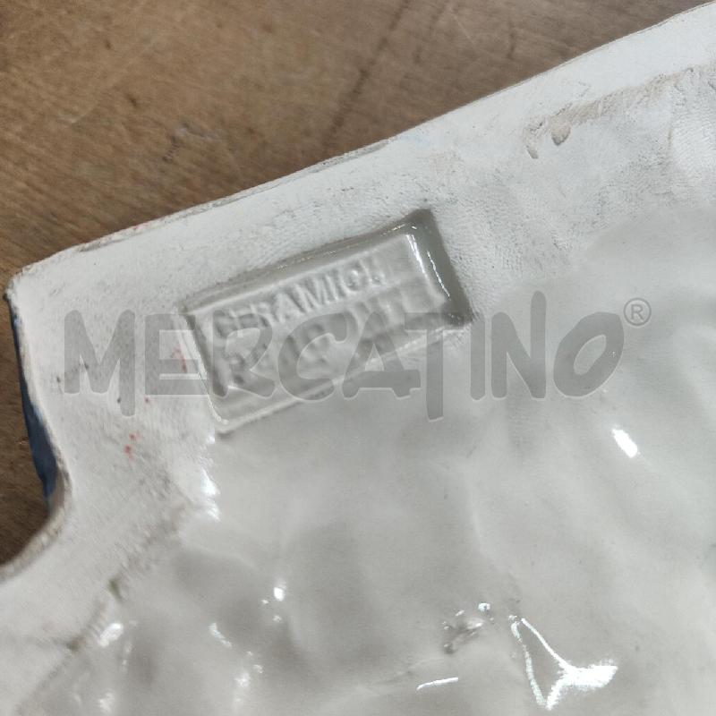 FORMELLA CERAMICA PERCONTE SCIACCA MADONNA BAMBINO POLICROMA 23X14 | Mercatino dell'Usato Manduria 5