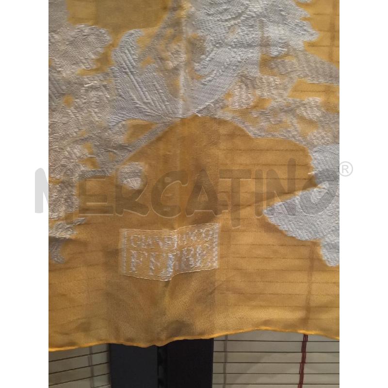 FOULARD GIANFRANCO FERRÈ SETA ARANCIONE DEC PANNA | Mercatino dell'Usato Manduria 4