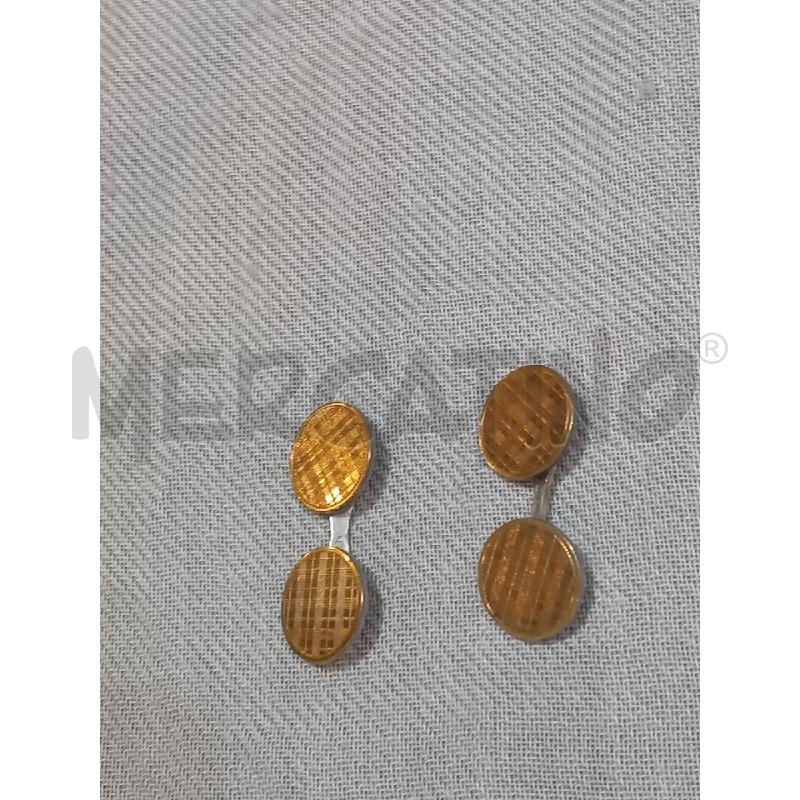 GEMELLI ARG 800 PIASTRINE TONDE DORATE QUADRI | Mercatino dell'Usato Manduria 2