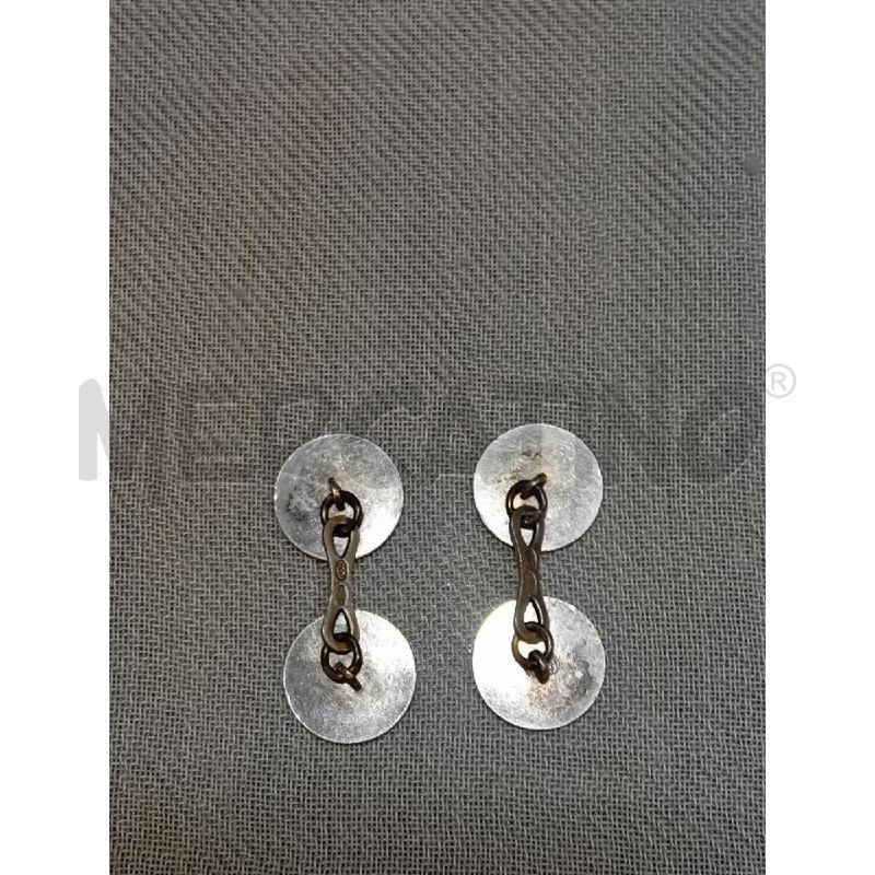 GEMELLI ARG 800 PIASTRINE TONDE DORATE QUADRI | Mercatino dell'Usato Manduria 3