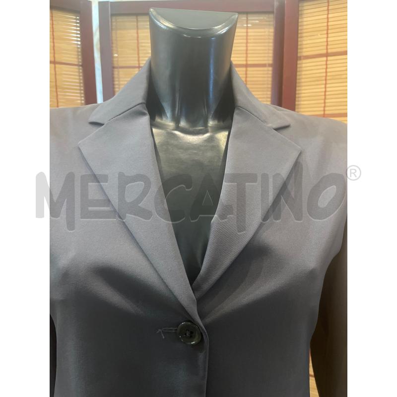 GIACCA DONNA 44 PATRIZIA PEPE LUNGA GRIGIA  | Mercatino dell'Usato Manduria 3