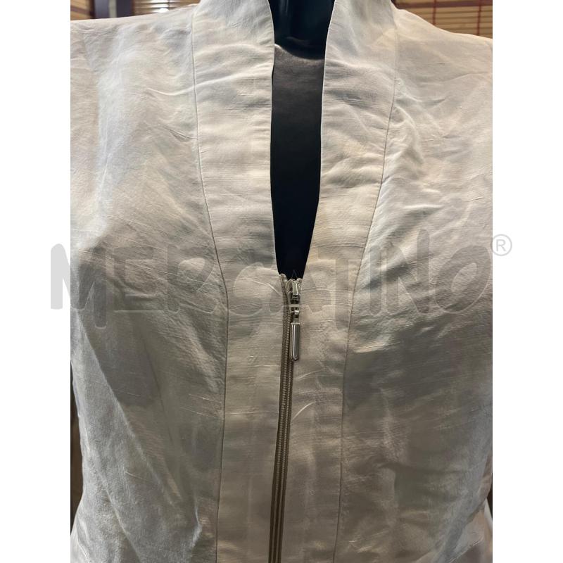 GIACCA DONNA ARMANI COLLEZIONI GRIGIA BEIGE ZIP | Mercatino dell'Usato Manduria 3