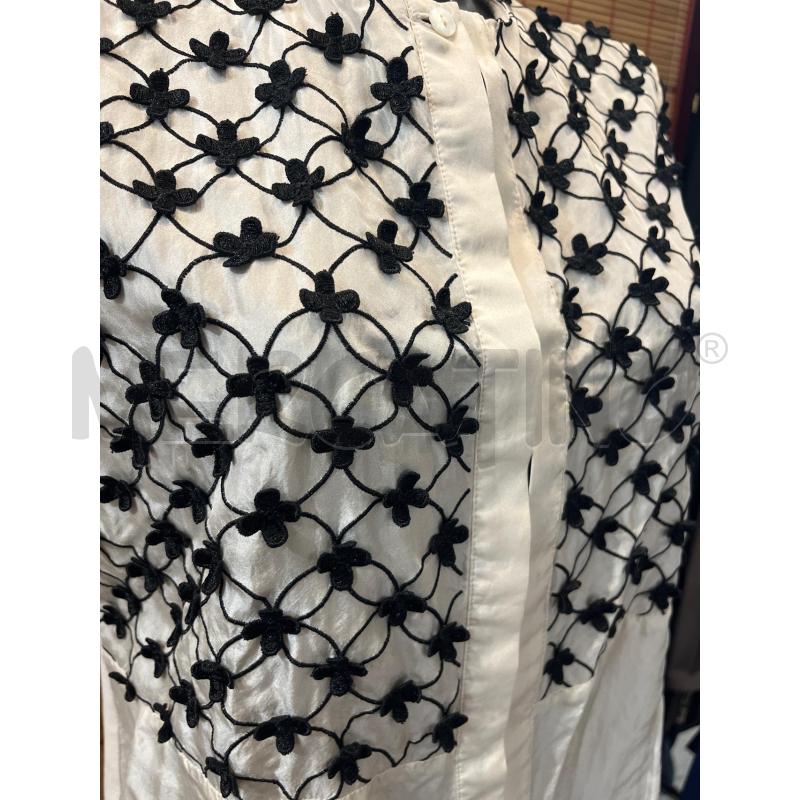 GIACCA DONNA WEEKEND MAX MARA BIANCA RICAMI FIORELLINI | Mercatino dell'Usato Manduria 3