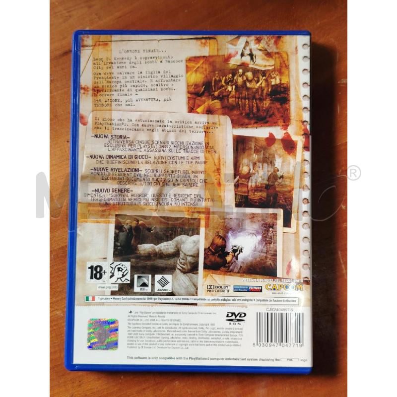 GIOCO PS2 RESIDENT EVIL 4 | Mercatino dell'Usato Manduria 4