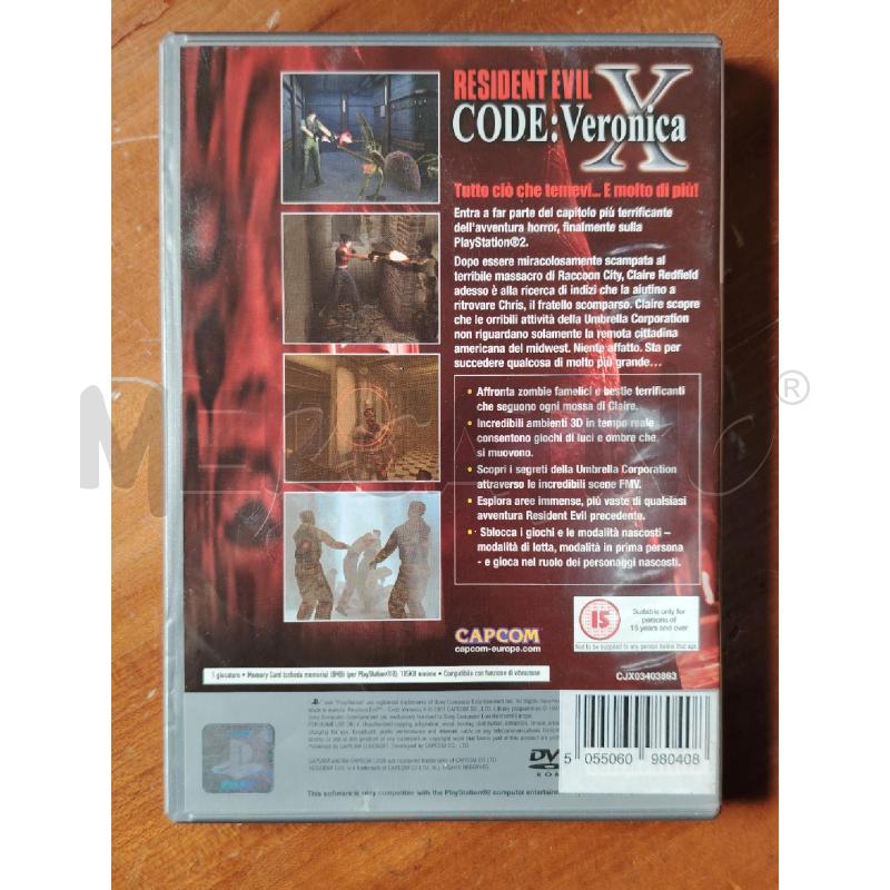 GIOCO PS2 RESIDENT EVIL CODE VERONICA X | Mercatino dell'Usato Manduria 4