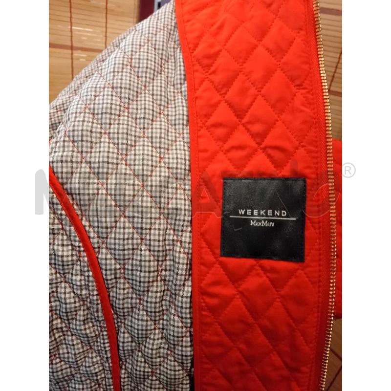 GIUBBINO DONNA 48 WEEKEND MAXMARA ROSSO CERNIERA DORATA  | Mercatino dell'Usato Manduria 5