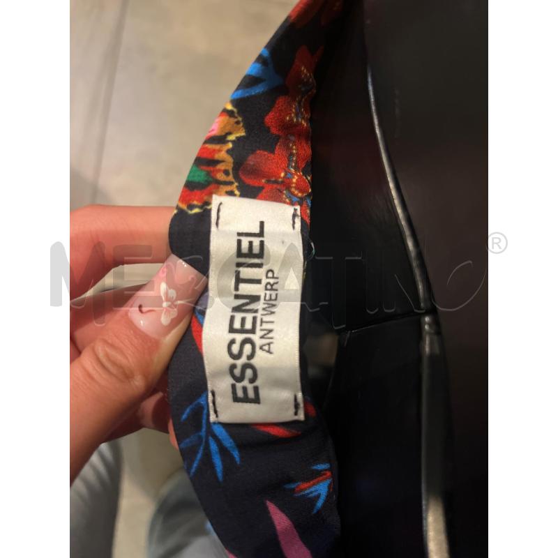 GONNA 42 ESSENTIEL ANTWERP PLISSETTATA BLU FIORI | Mercatino dell'Usato Manduria 4