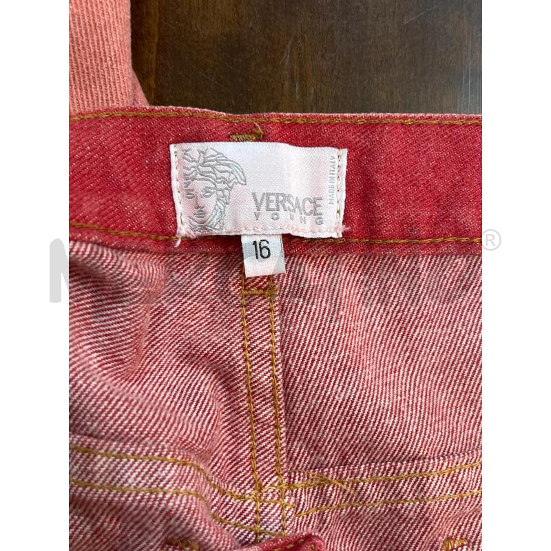 JEANS DONNA VERSACE ROSSO EFFETTO STINTO | Mercatino dell'Usato Manduria 5