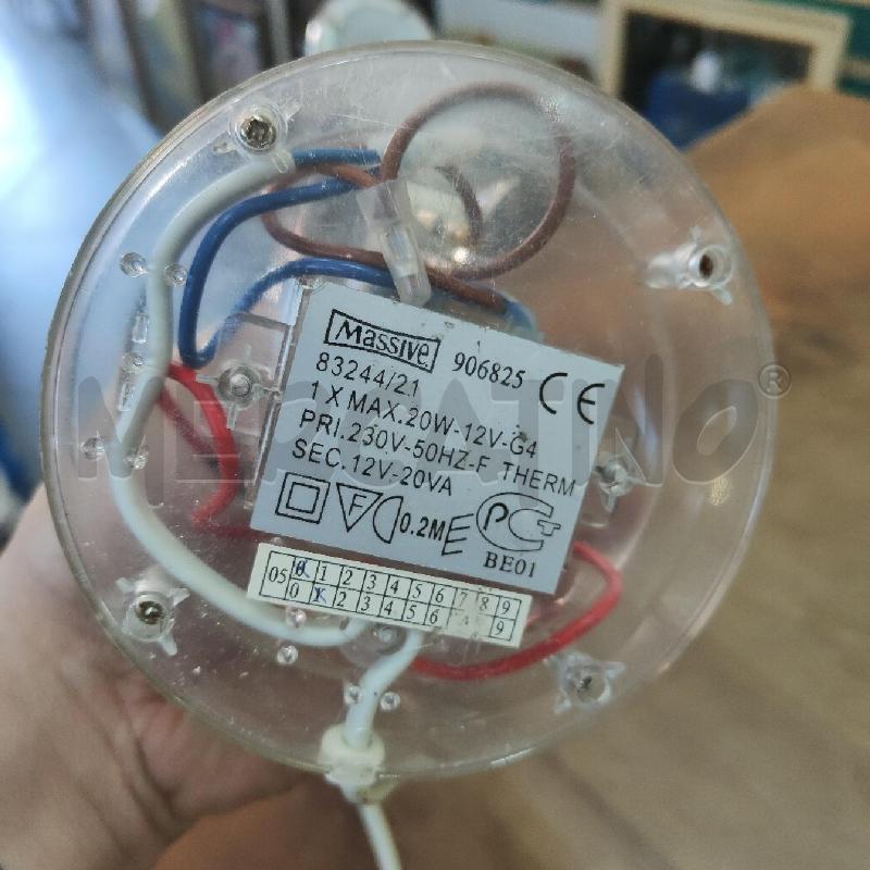 LAMPADA DA TAVOLO MASSIVE PLASTICA TRASPARENTE | Mercatino dell'Usato Manduria 4
