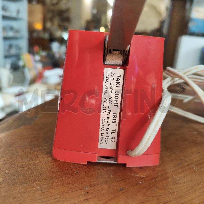 LAMPADA IRIS TAKI TL-83 GIAPPONESE DESIGN TADA KIKO COLOR FRAGOLA FUNZIONANTE | Mercatino dell'Usato Manduria 4
