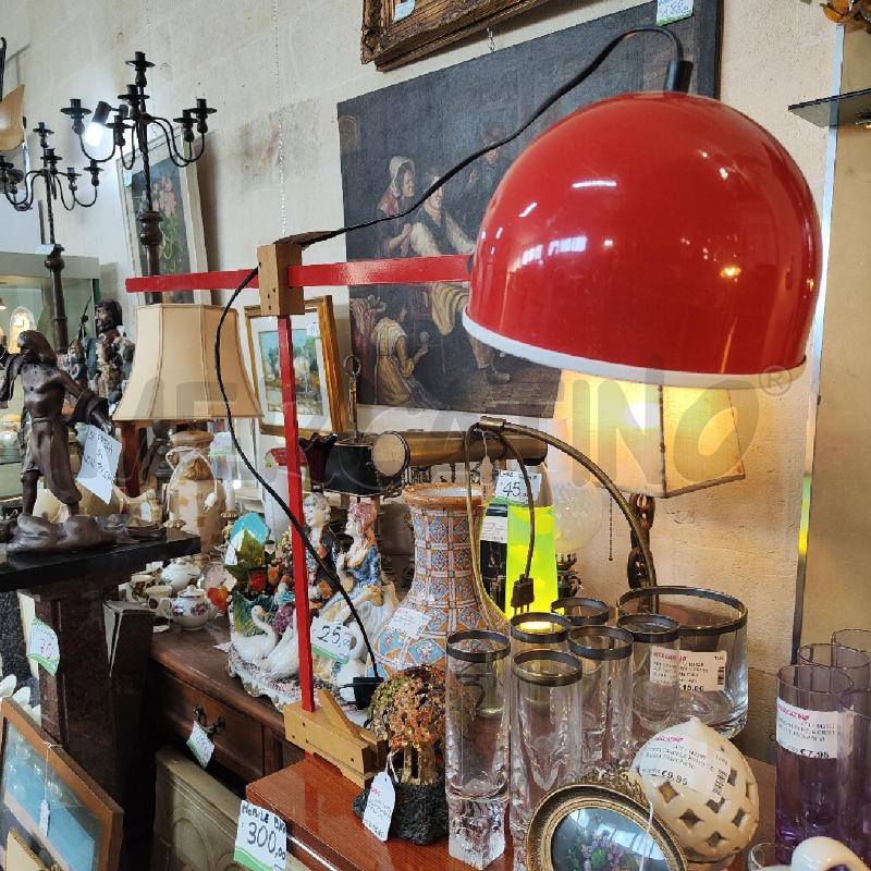 LAMPADA PIULUCE PINOCCHIO METALLO LEGNO MODERNARIATO A MORSETTO ANNI'80 | Mercatino dell'Usato Manduria 2