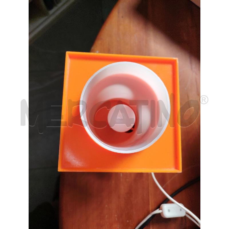 LAMPADA SPACE AGE PLASTICA ARANCIO BIANCA | Mercatino dell'Usato Manduria 3