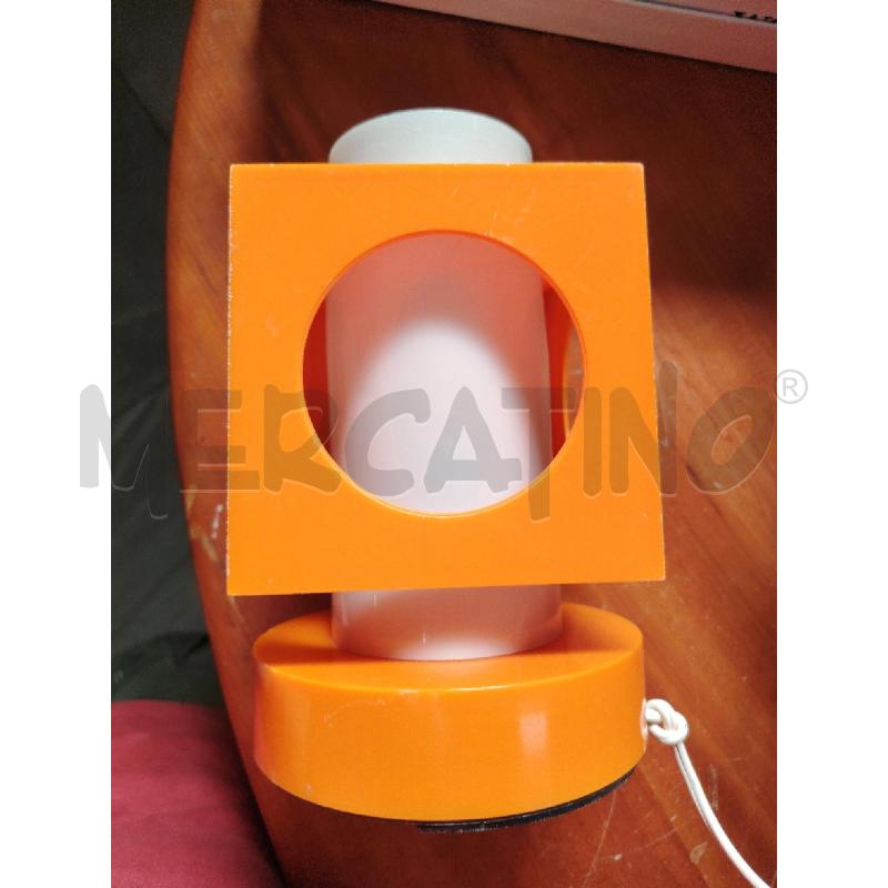 LAMPADA SPACE AGE PLASTICA ARANCIO BIANCA | Mercatino dell'Usato Manduria 5