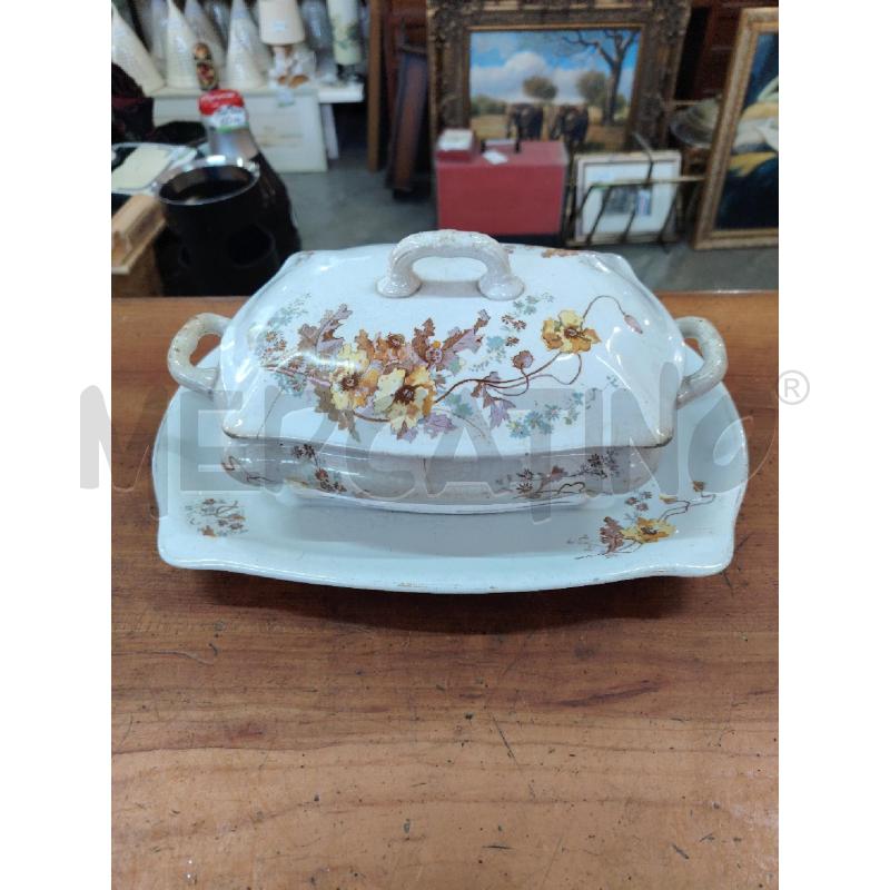 LEGUMIERA RETTANGOLARE CON VASSOIO FIORI GIALLI FOGLIE AUTUNNALI | Mercatino dell'Usato Manduria 1