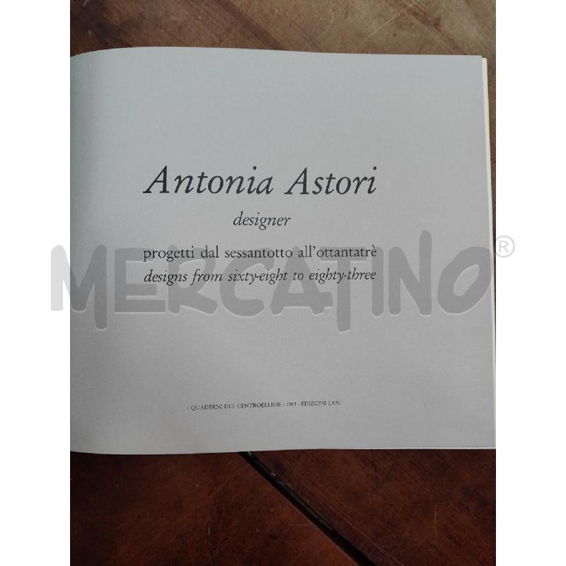LIBRO ANTONIA ASTORI DESIGNER  | Mercatino dell'Usato Manduria 2