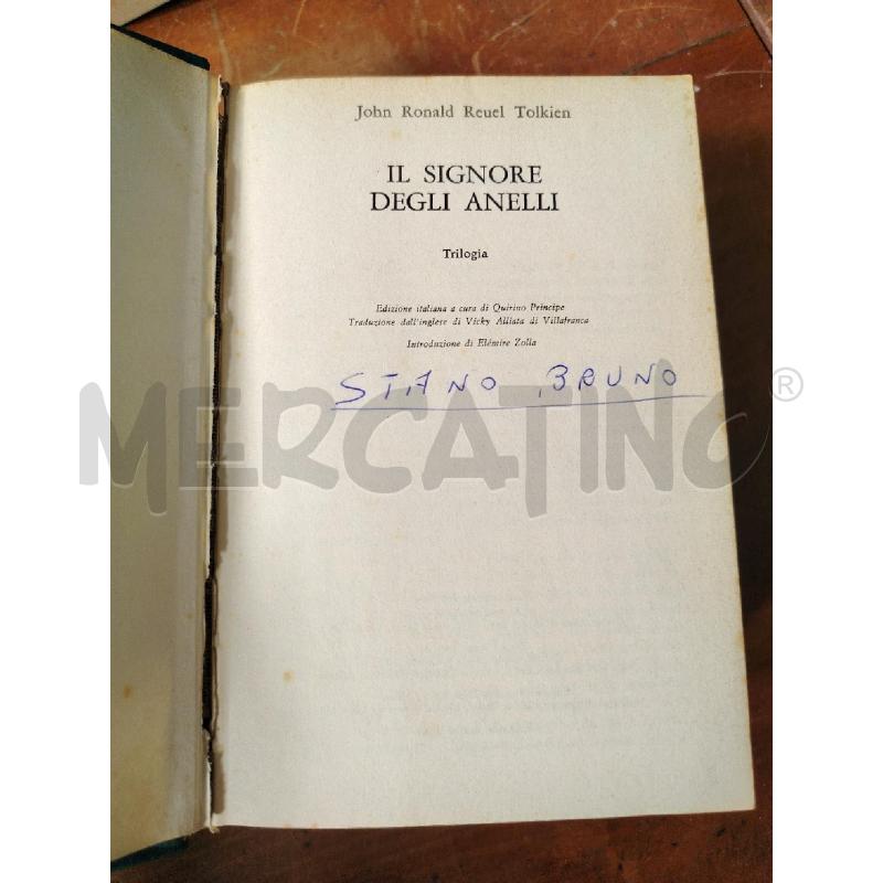 LIBRO IL SIGNORE DEGLI ANELLI ED EUROCLUB 1980 | Mercatino dell'Usato Manduria 3