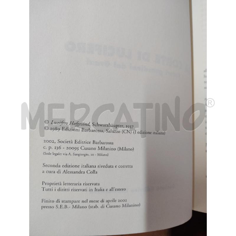LIBRO LA CORTE DI LUCIFERO  | Mercatino dell'Usato Manduria 4