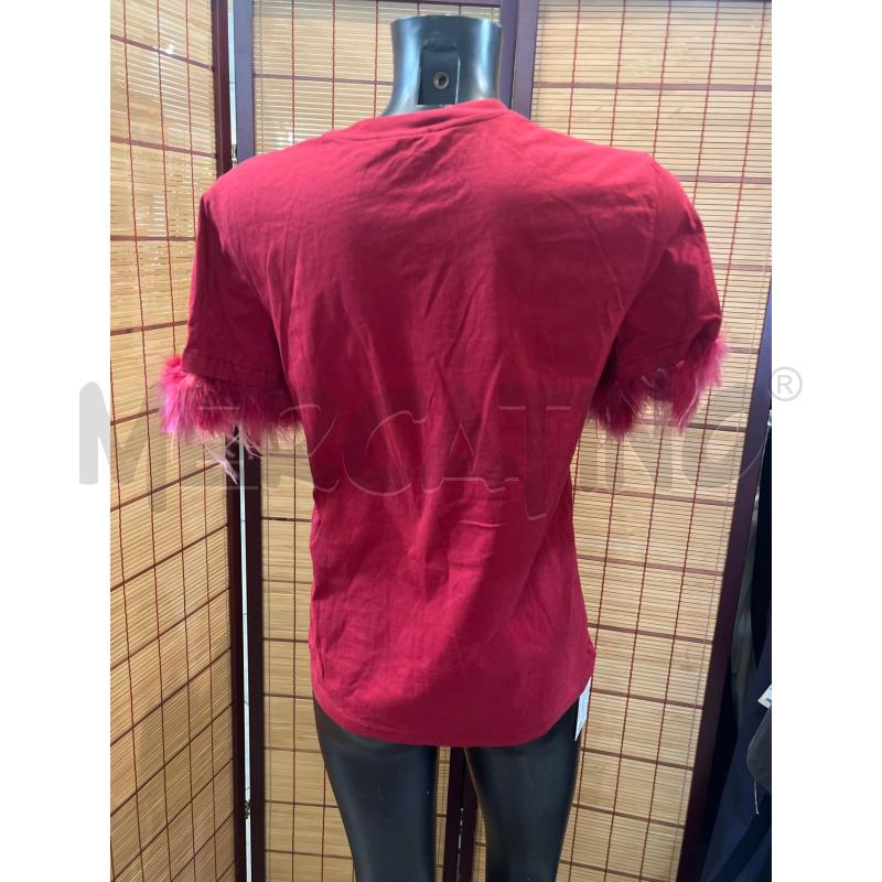 MAGLIA DONNA LUMINA BORDEAUX MANICE PIUME  | Mercatino dell'Usato Manduria 2