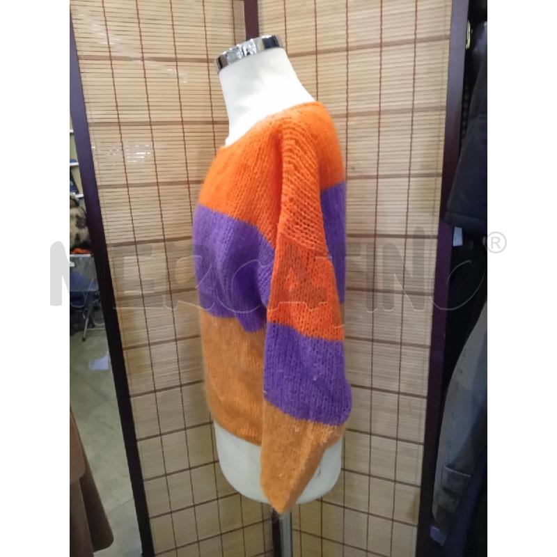 MAGLIONE DONNA XS SEMICOUTURE FASCE ARANCIO VIOLA | Mercatino dell'Usato Manduria 2