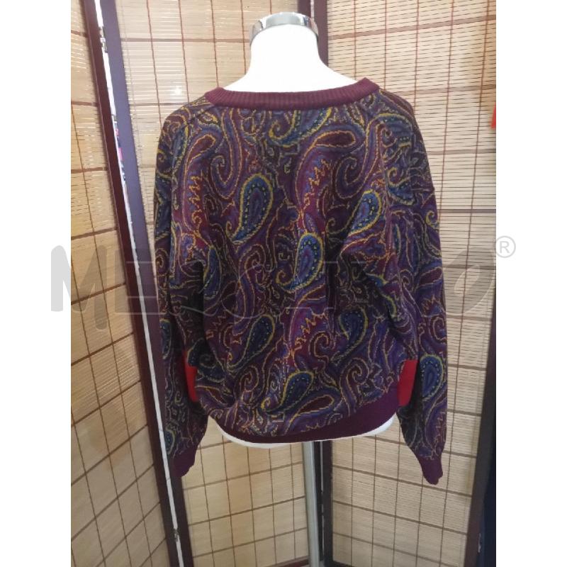 MAGLIONE UOMO 52 GUCCI LANA VINTAGE VINACCIA BLU SENAPE PAISLEY | Mercatino dell'Usato Manduria 3