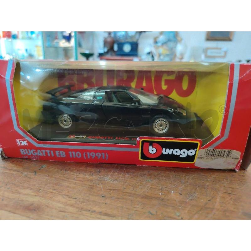 MODELLINO MACCHINA BURAGO BUGATTI E 110 1991 NERA SCATOLA | Mercatino dell'Usato Manduria 2