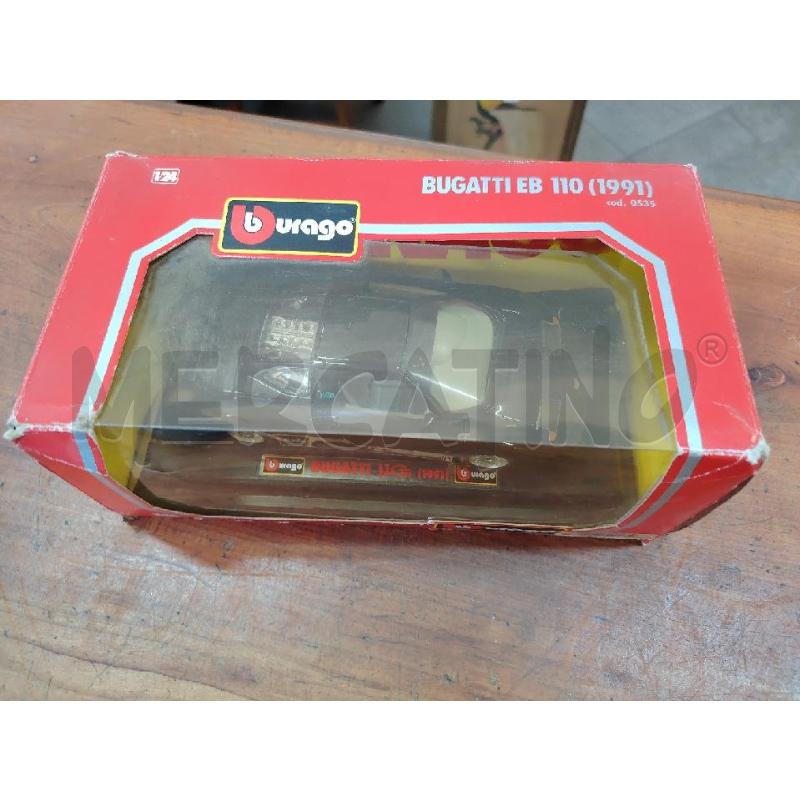 MODELLINO MACCHINA BURAGO BUGATTI E 110 1991 NERA SCATOLA | Mercatino dell'Usato Manduria 3