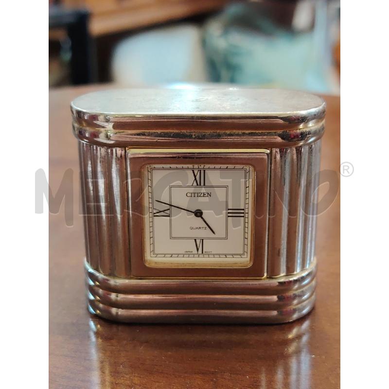 OROLOGIO DA SCRIVANIA CITIZEN FUNZIONANTE METALLO  | Mercatino dell'Usato Manduria 1