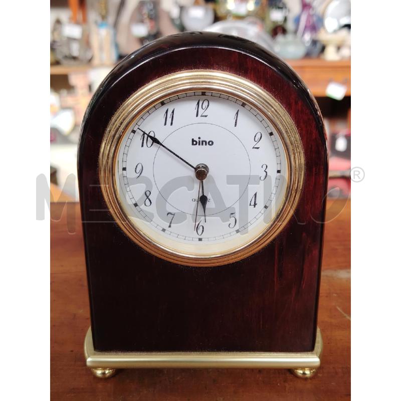 OROLOGIO DA TAVOLO BINO MARRONE DORATO FUNZIONANTE | Mercatino dell'Usato Manduria 1