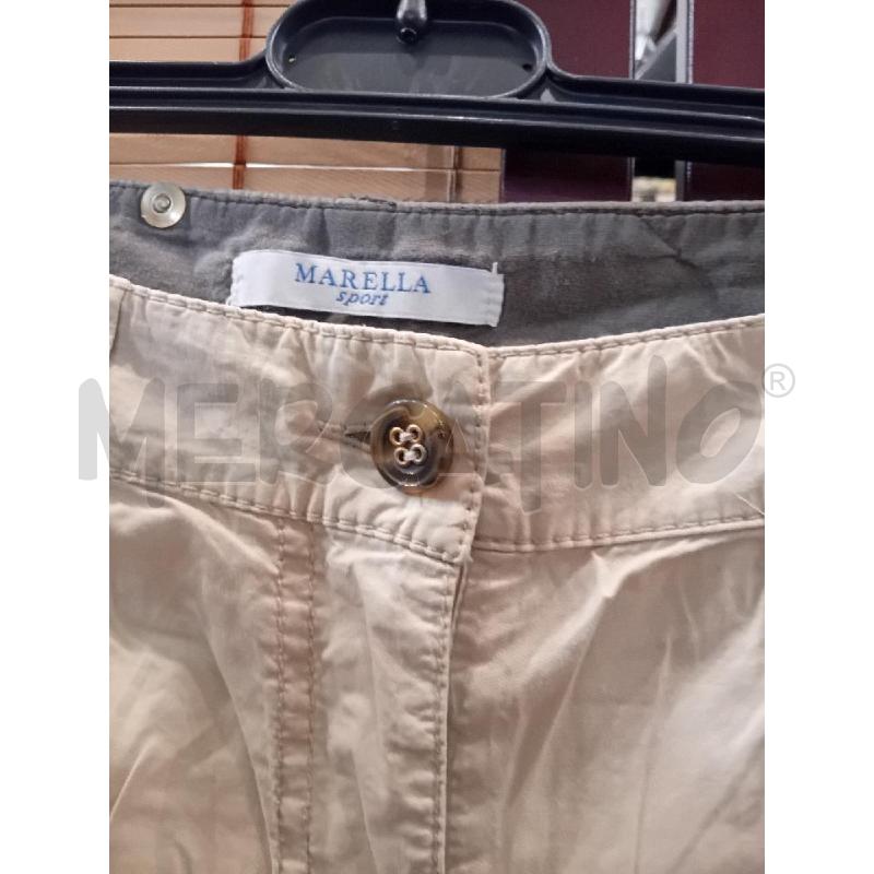 PANTALONE DONNA 44 MARELLA SPORT BEIGE CARGO  | Mercatino dell'Usato Manduria 3