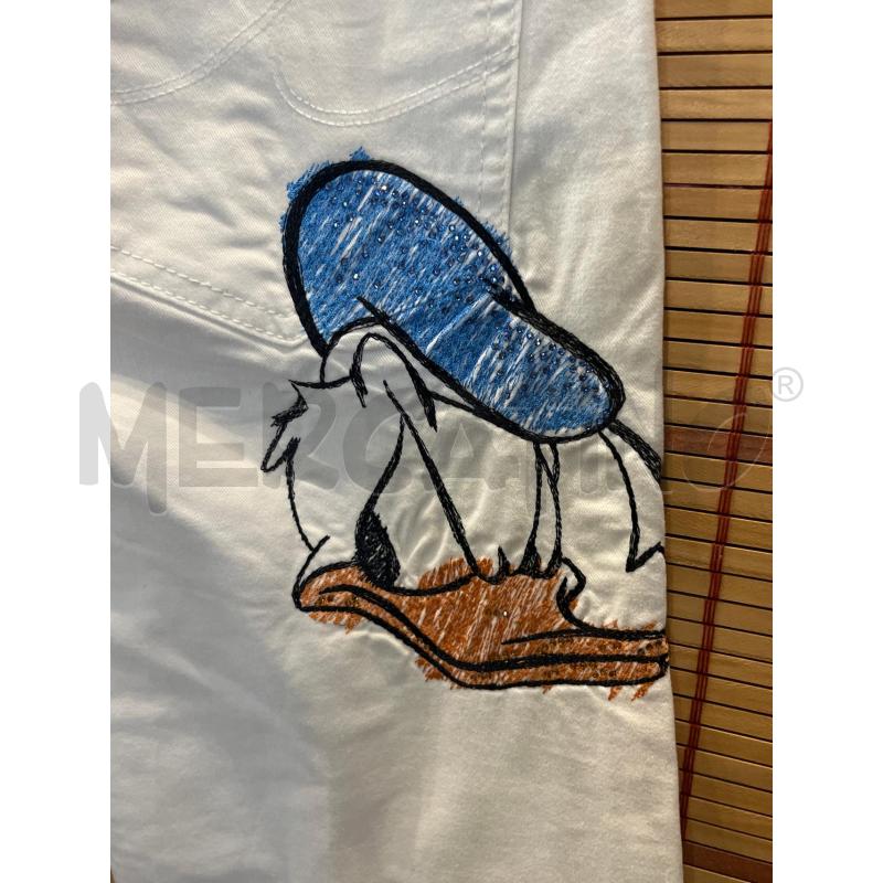 PANTALONE DONNA ICEBERG BIANCO PAPERINO DIETRO | Mercatino dell'Usato Manduria 3