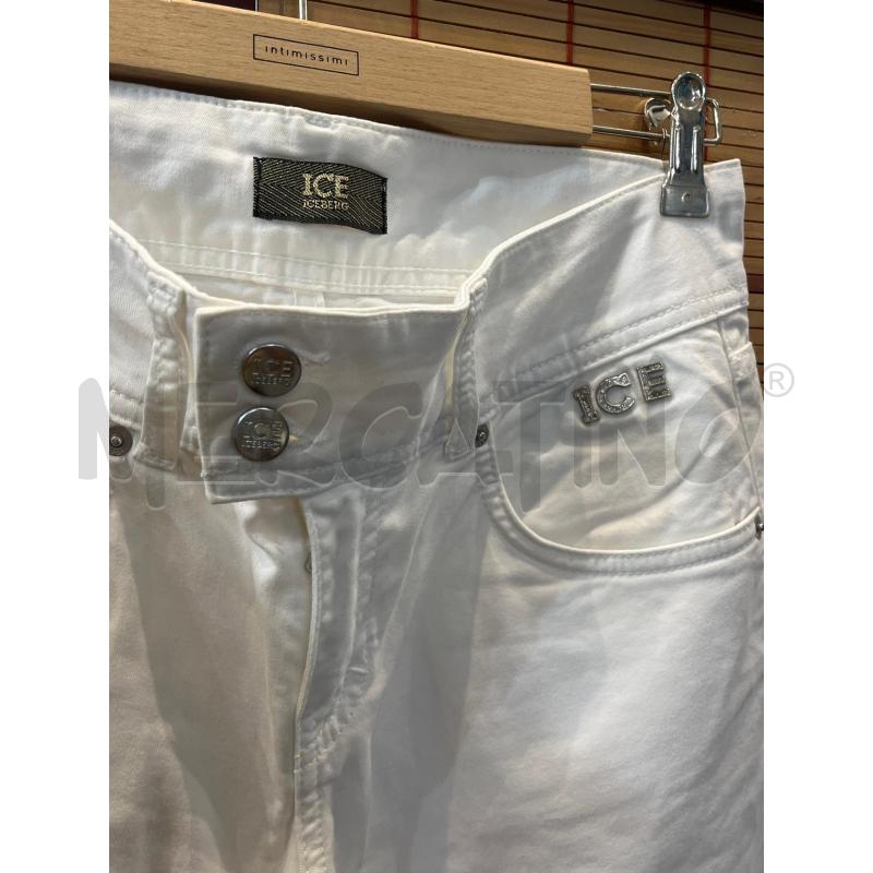 PANTALONE DONNA ICEBERG BIANCO PAPERINO DIETRO | Mercatino dell'Usato Manduria 4