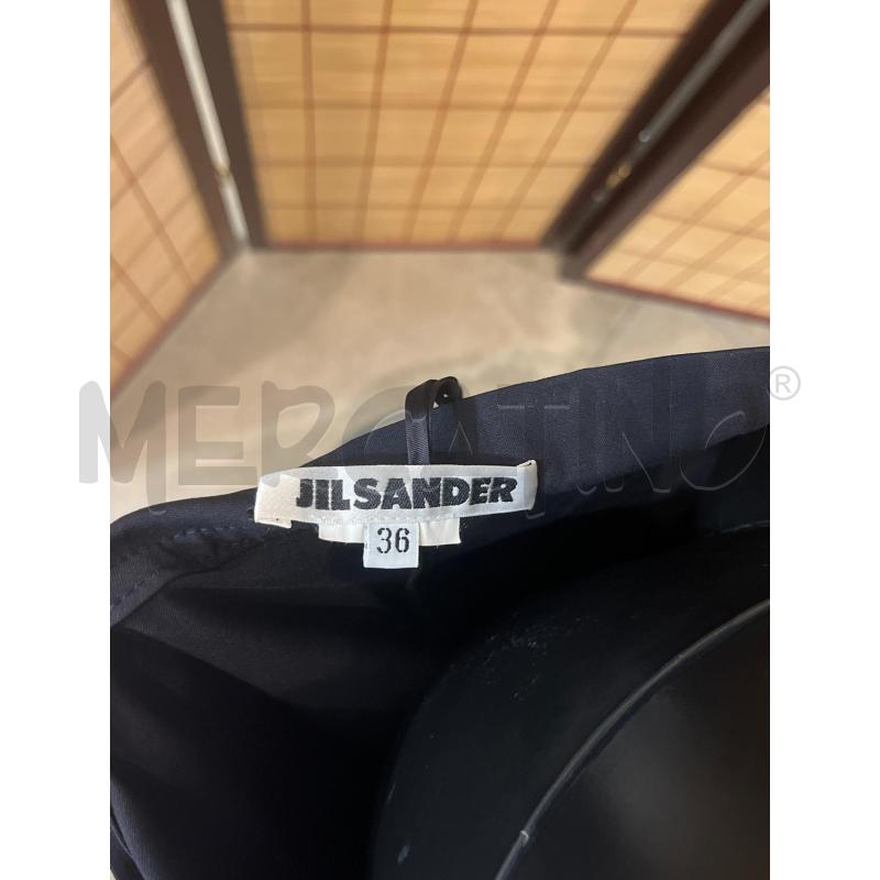 PANTALONE DONNA JIL SANDER BLU NOTTE PINOCCHIETTO | Mercatino dell'Usato Manduria 5