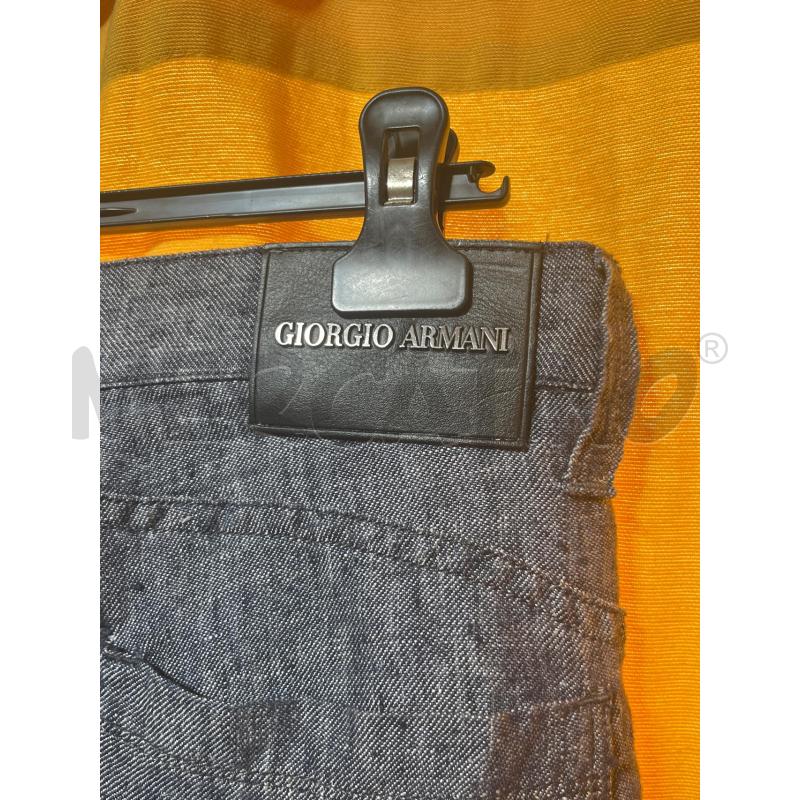 PANTALONE UOMO 32 GIORGIO ARMANI BLU MELANGE LINO | Mercatino dell'Usato Manduria 3