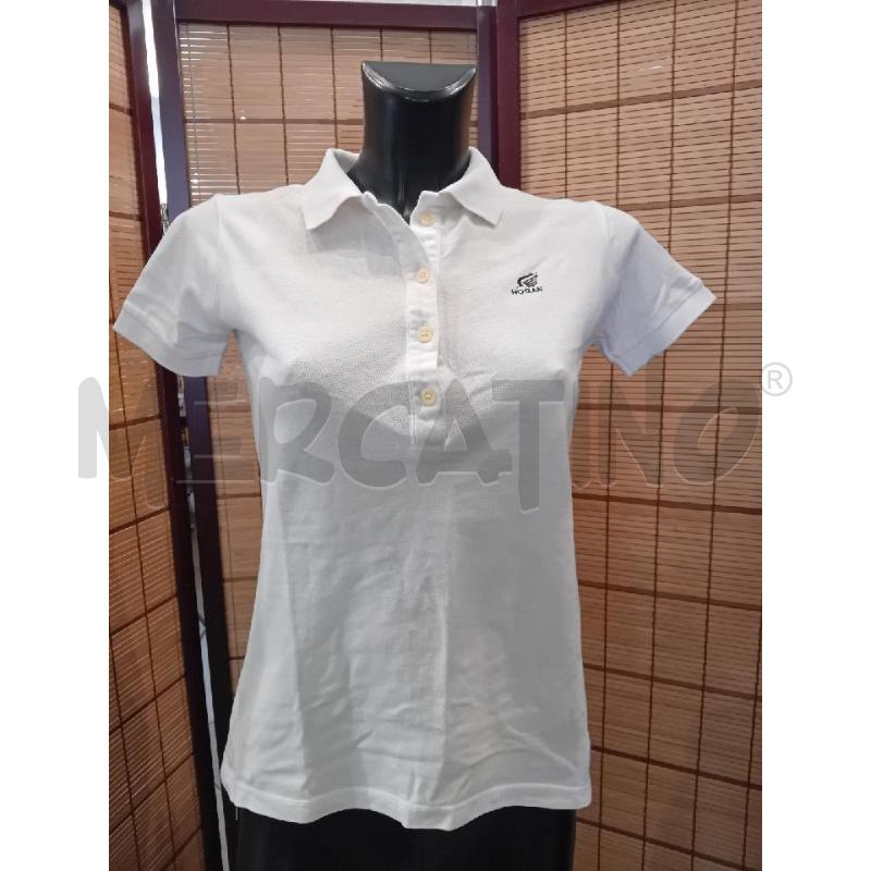 POLO DONNA XL HOGAN BIANCA ALI RETRO  | Mercatino dell'Usato Manduria 1