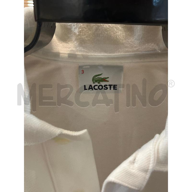 POLO UOMO S LACOSTE BIANCA | Mercatino dell'Usato Manduria 4