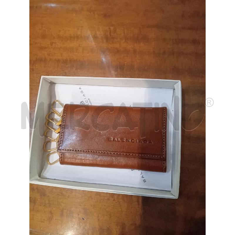 PORTA CHIAVI BALENCIAGA PELLE MARRONE  | Mercatino dell'Usato Manduria 1