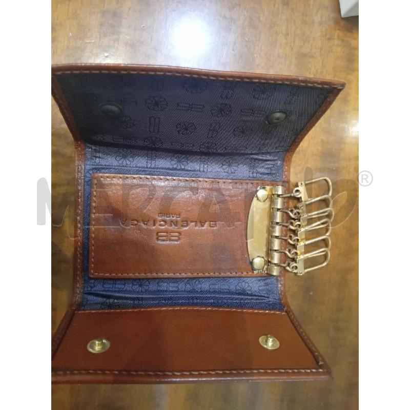 PORTA CHIAVI BALENCIAGA PELLE MARRONE  | Mercatino dell'Usato Manduria 2