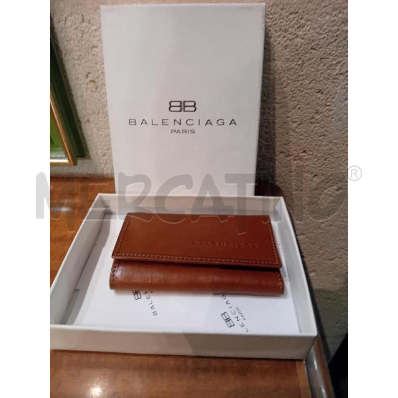 PORTA CHIAVI BALENCIAGA PELLE MARRONE  | Mercatino dell'Usato Manduria 5